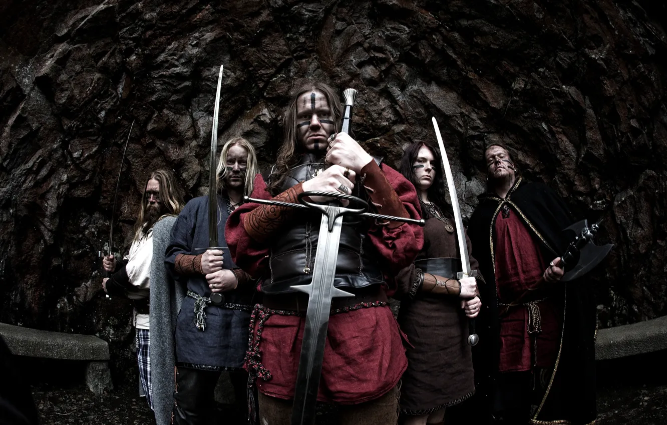 Photo wallpaper rock, finland, pagan metal, swordsman, ensiferum