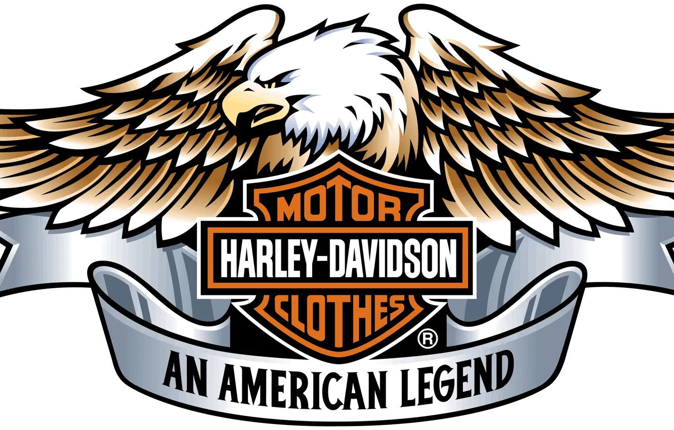 Wallpaper Harley Davidson, logo, eagle, engine images for desktop, section  минимализм - download