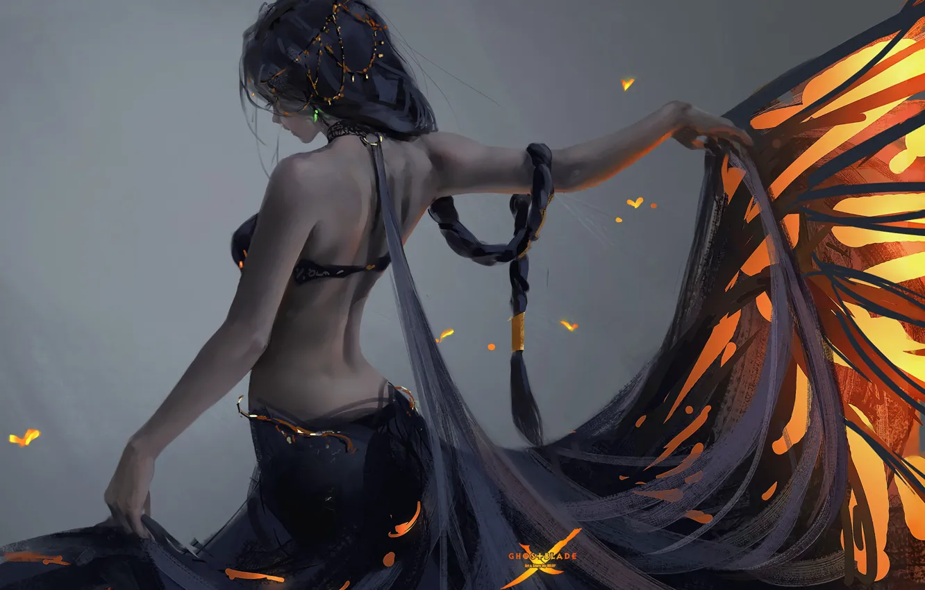 Wallpaper Girl Art Ghost blade Wlop images for desktop section  фантастика  download