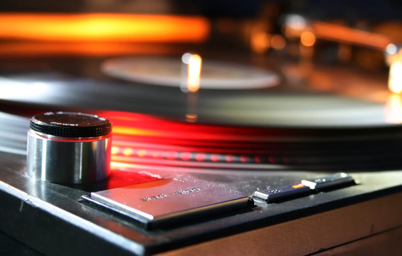 Photo wallpaper music, turntables