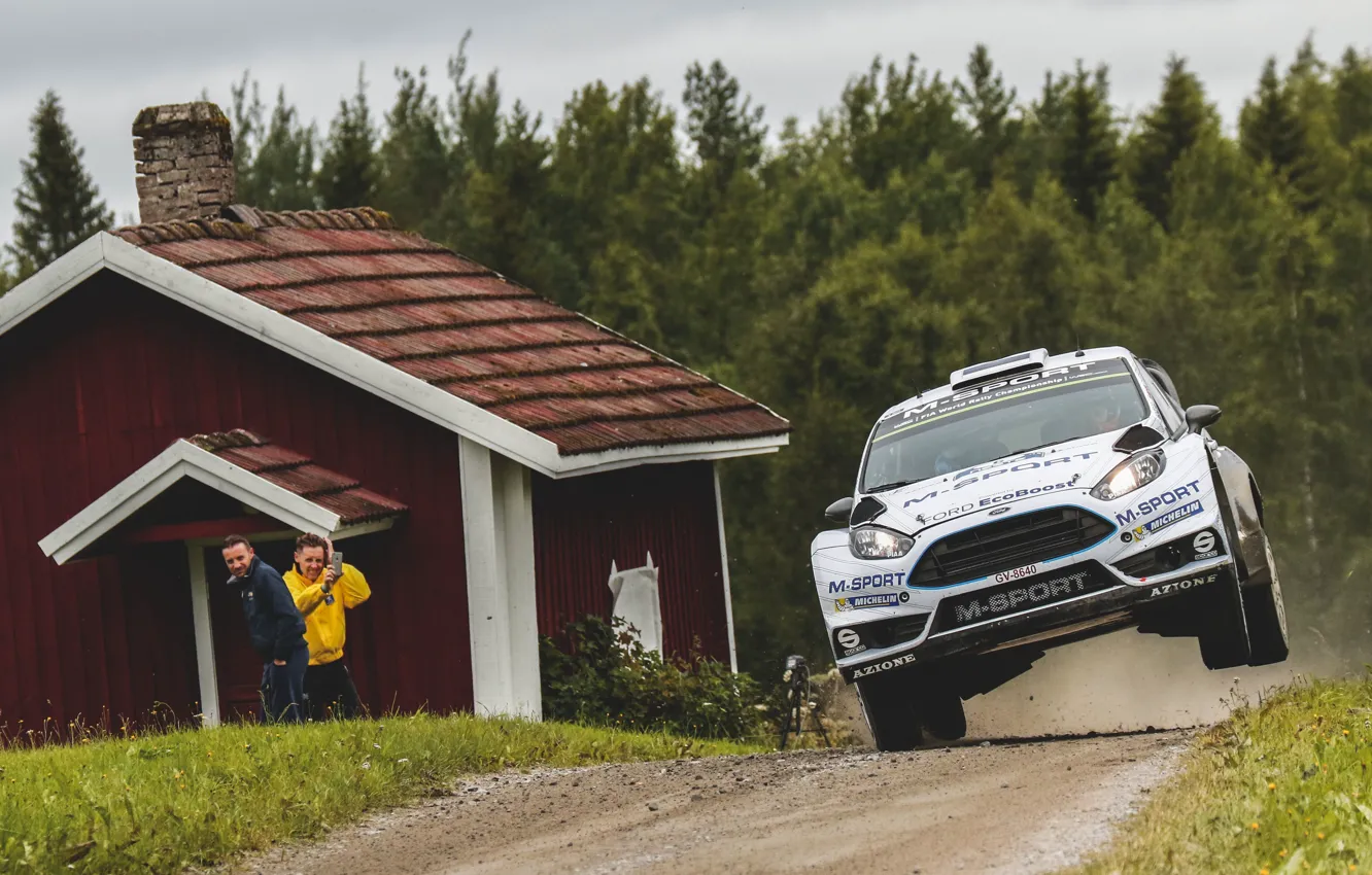 Photo wallpaper Ford, WRC, Rally, Fiesta, Finland
