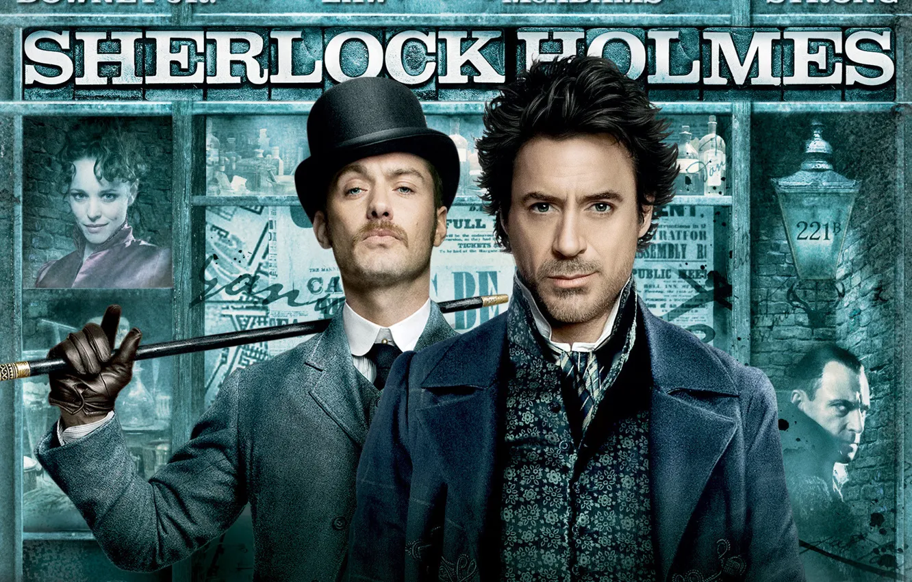 Wallpaper Sherlock Holmes, Jude Low, robert downey jr images for desktop,  section фильмы - download