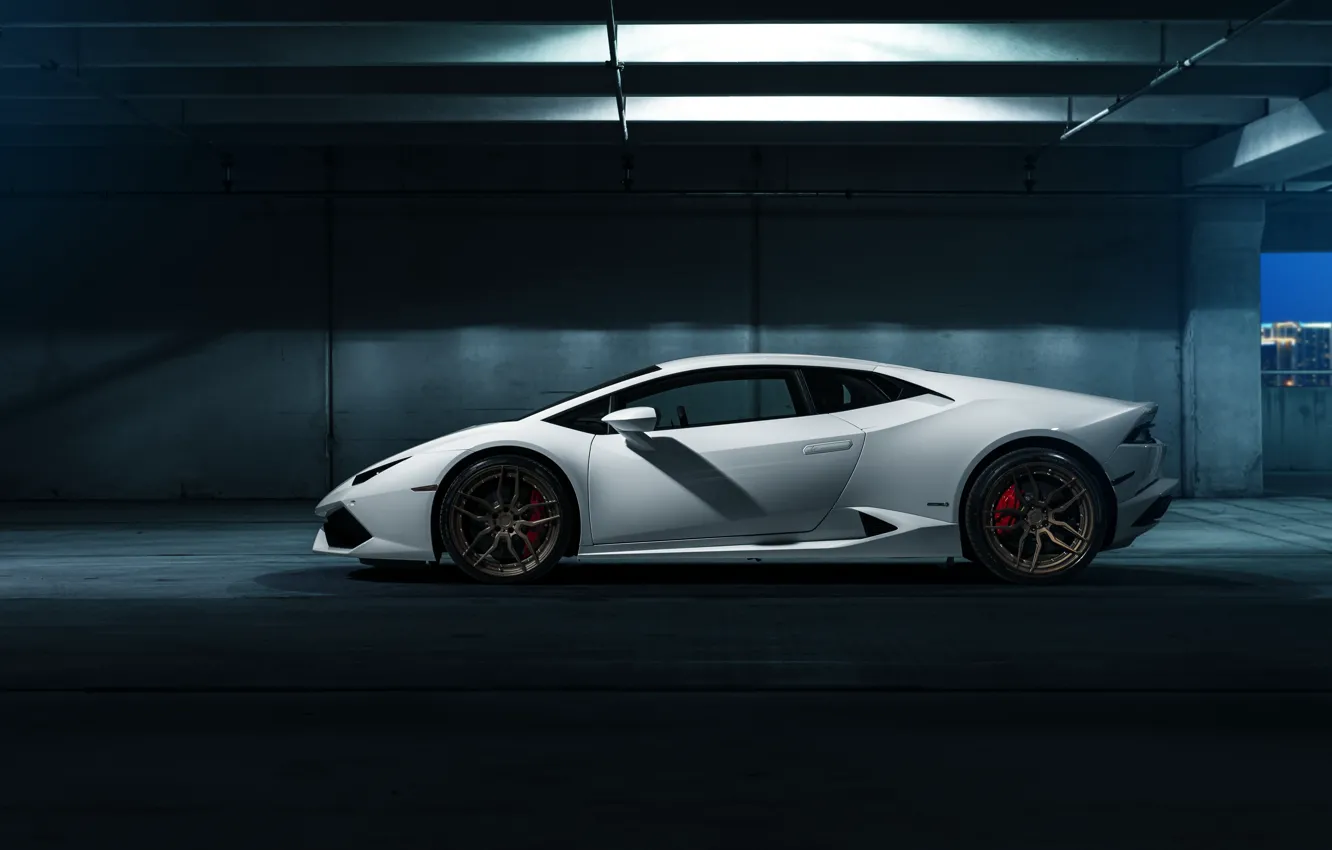 Photo wallpaper car, white, hq Wallpapers, Lamborghini Huracan