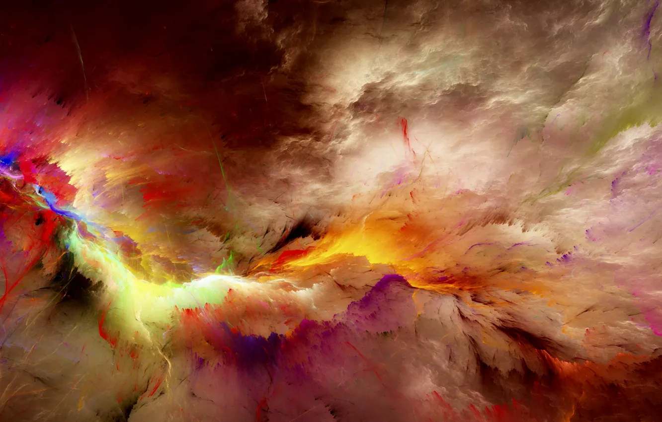 Photo wallpaper clouds, background, colors, abstract, space, background, clouds, unreal