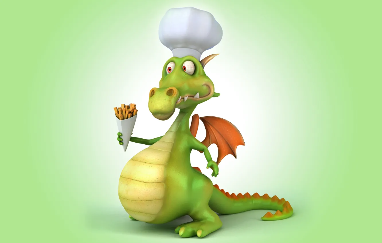 Wallpaper dragon, dragon, funny images for desktop, section животные -  download