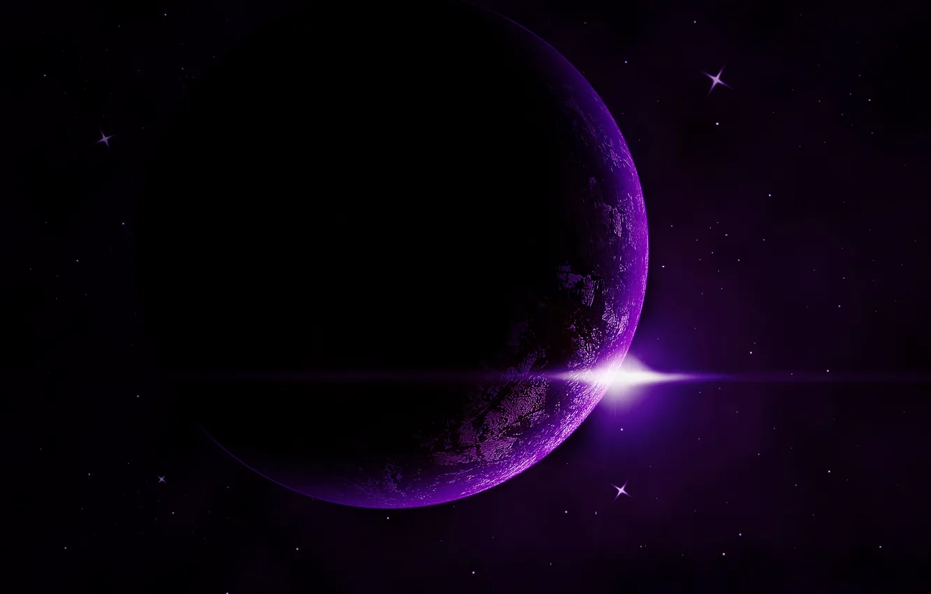 Wallpaper space, star, purple, exoplanet images for desktop, section космос  - download