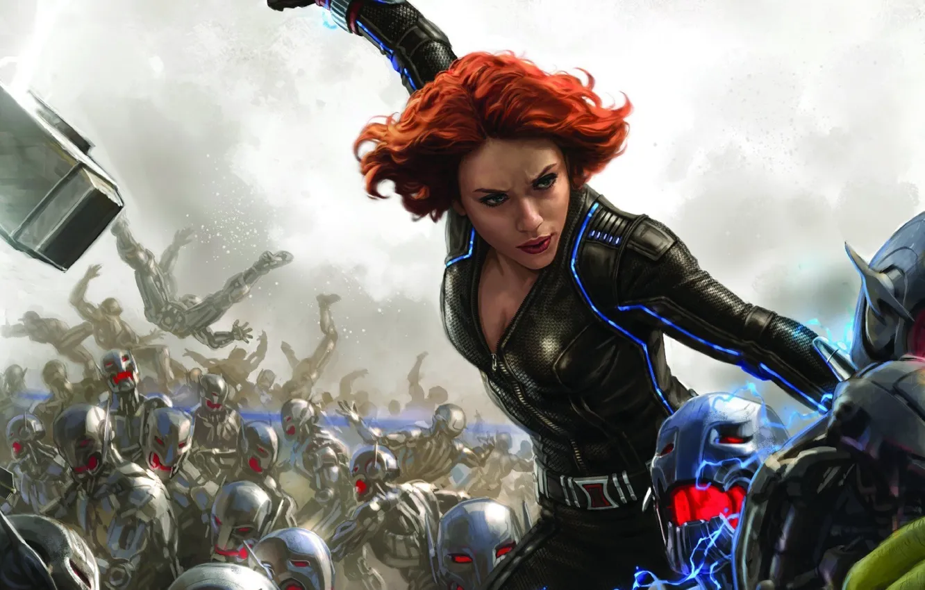 Wallpaper Scarlett Johansson Battlefield Girl Fantasy Red Hair