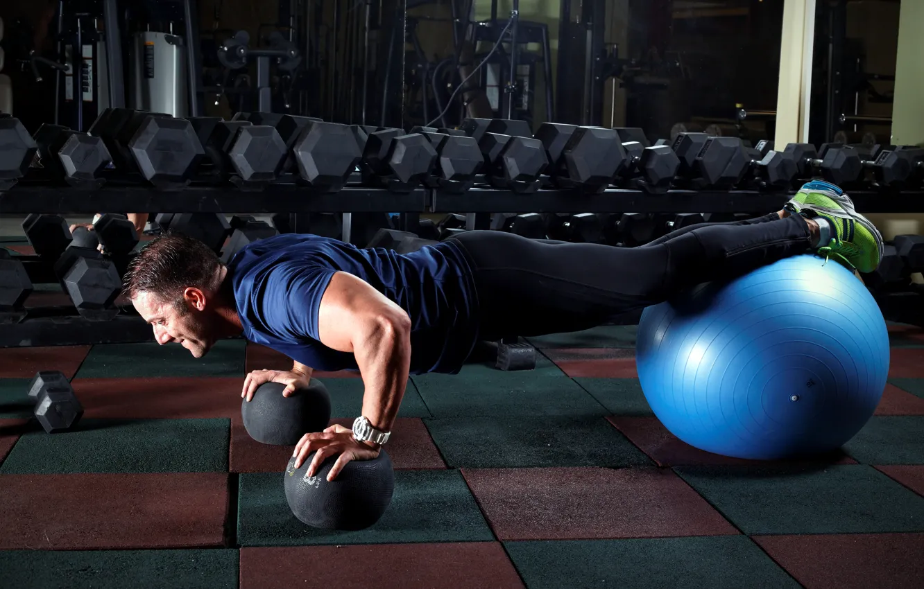 Wallpaper workout, crossfit, pushups, training balls images for desktop,  section спорт - download