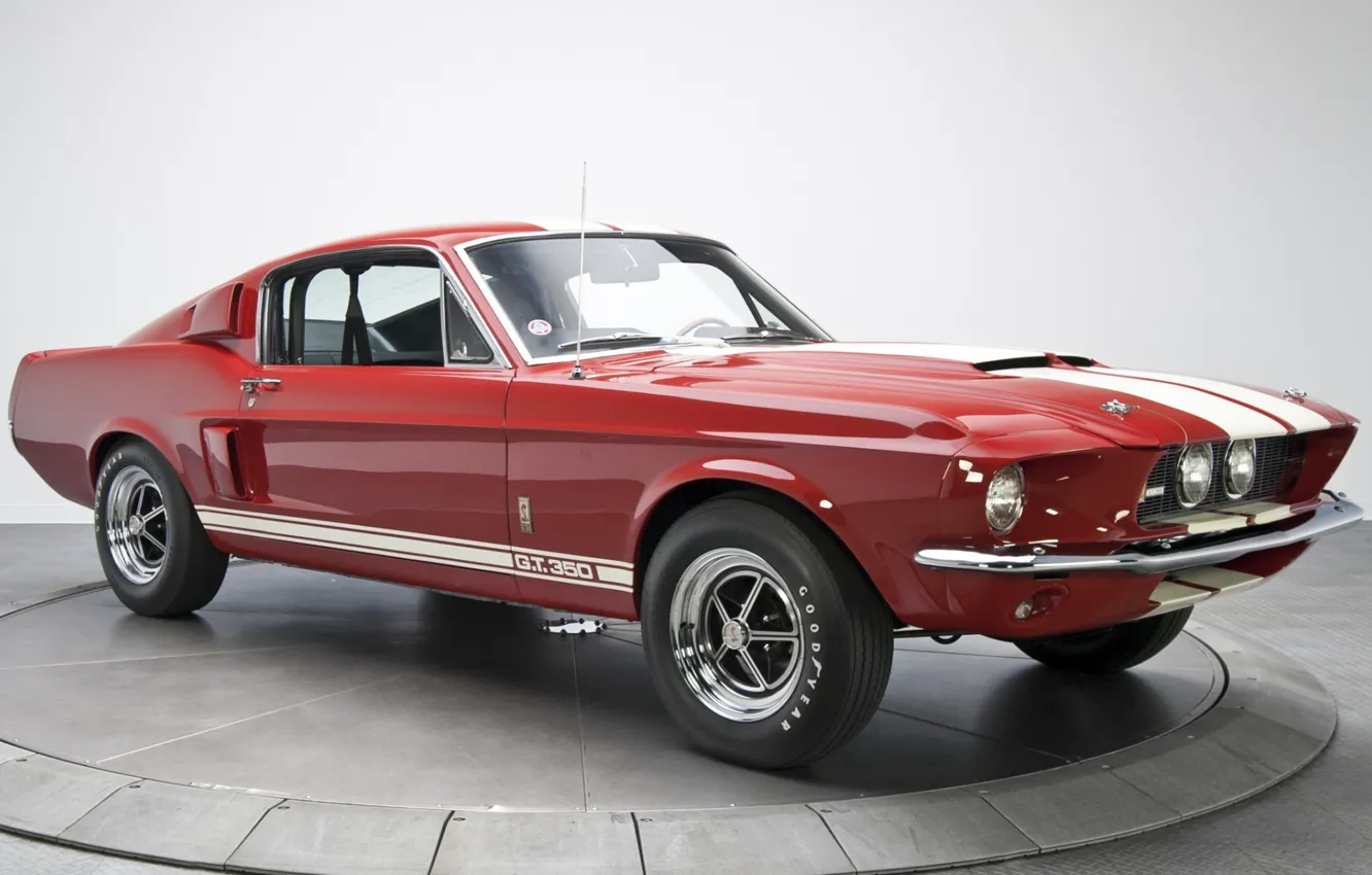 Photo wallpaper Mustang, Ford, Shelby, Ford, Mustang, 1967, the front, Muscle car, GT350, Muscle car