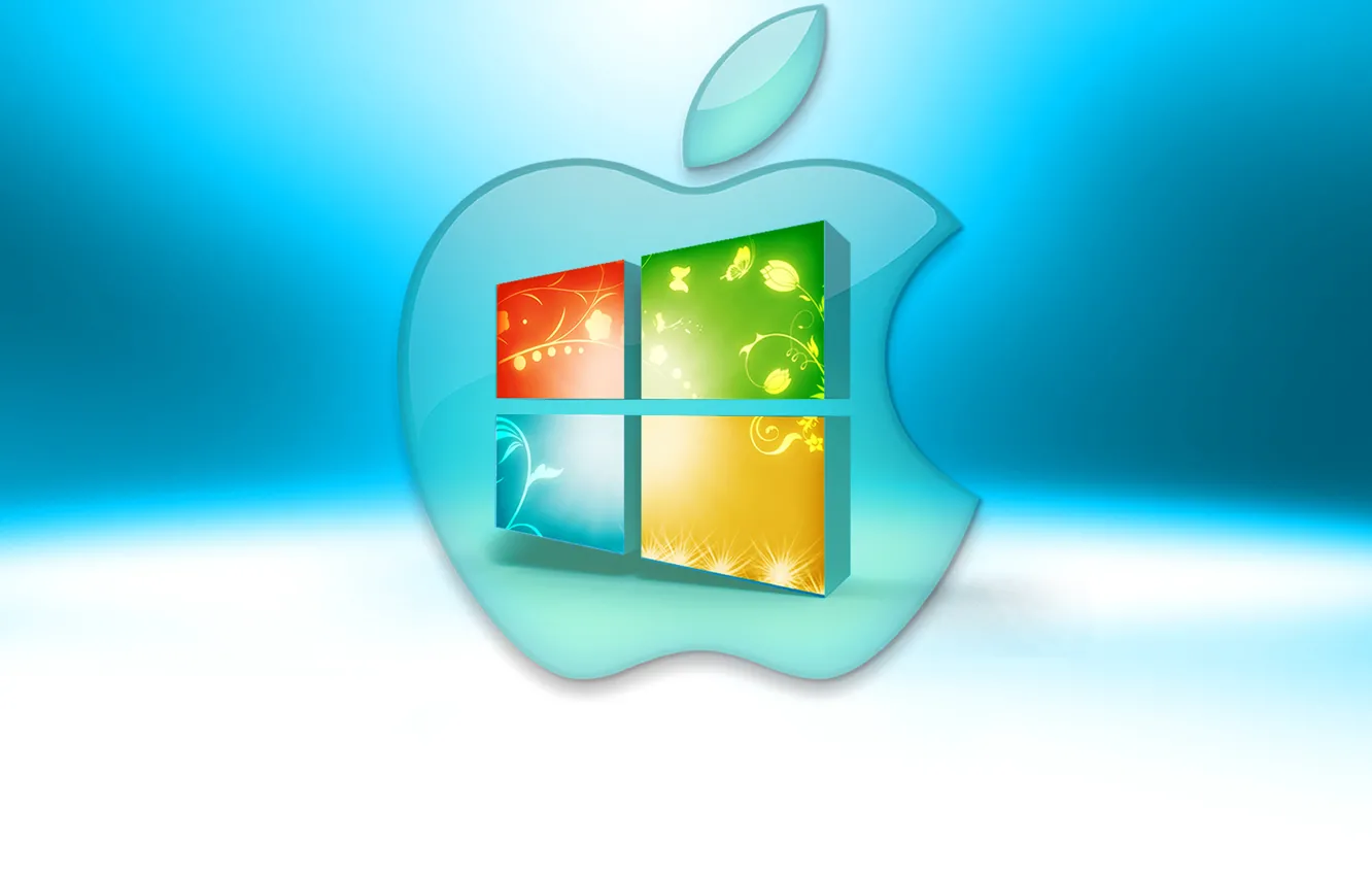 Wallpaper computer, apple, logo, mac, emblem, windows, operating system  images for desktop, section hi-tech - download