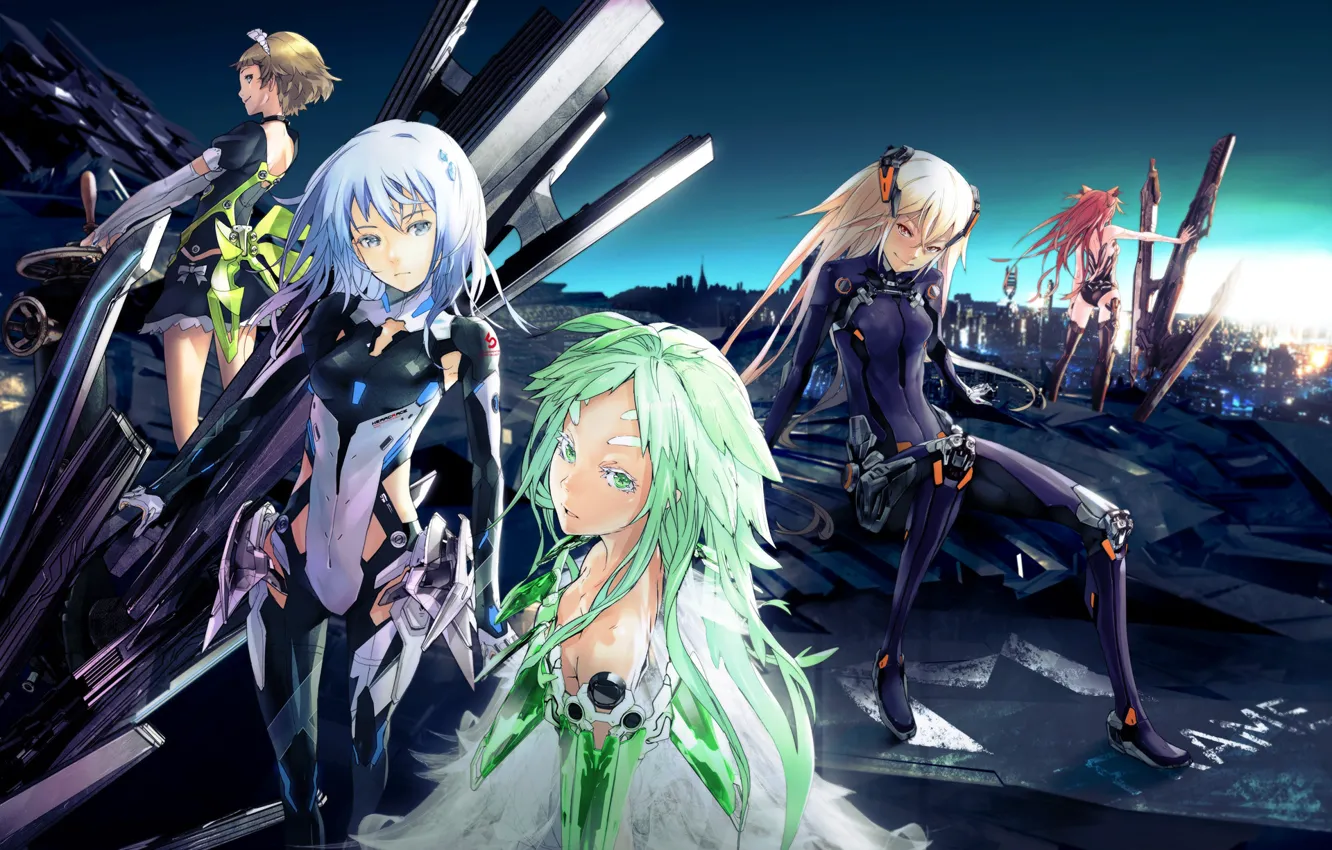 Wallpaper The City Lights Girls Costumes Aircraft Beatless Redjuice Images For Desktop Section Prochee Download