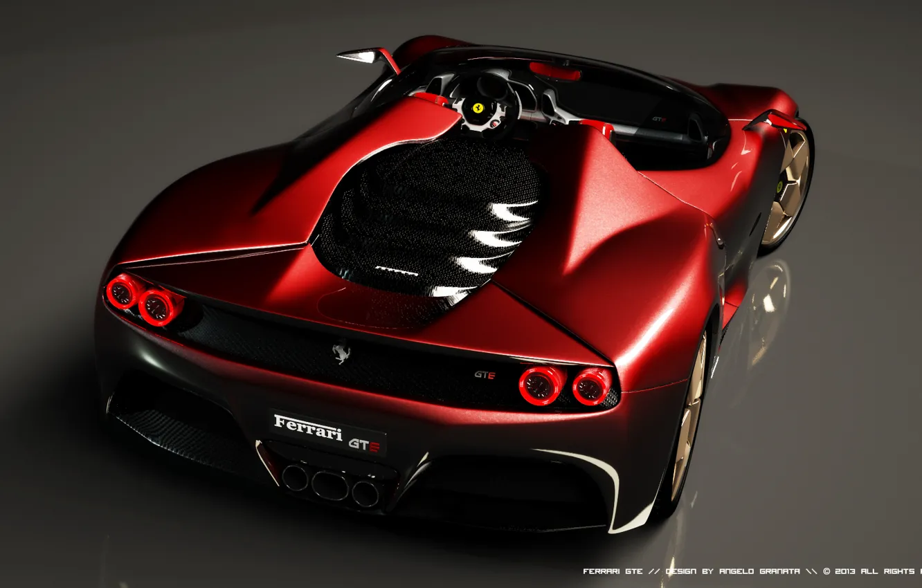 Photo wallpaper machine, Ferrari, Ferrari, the concept car, GTE, Concept car