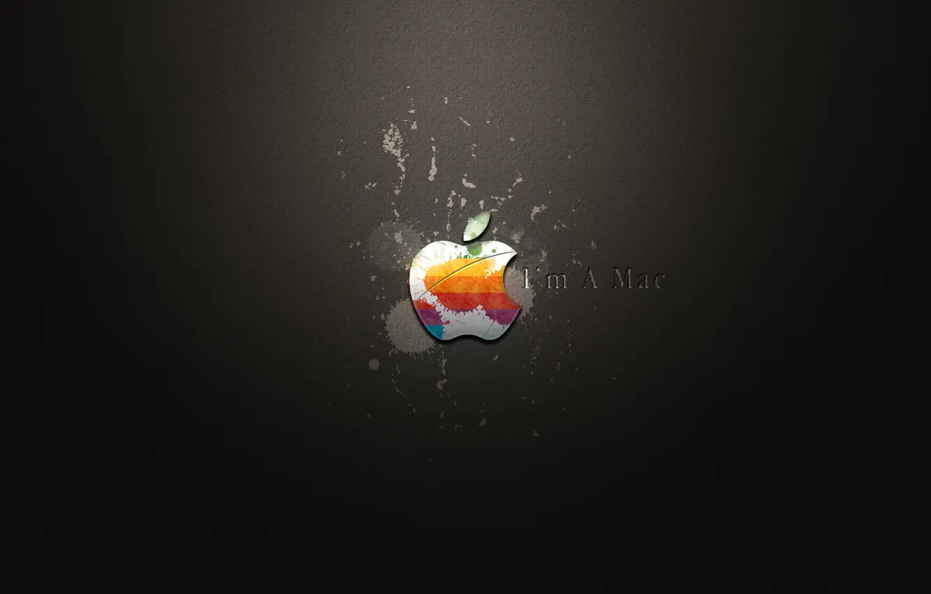 Wallpaper apple, blots, i'm a mac images for desktop, section hi-tech -  download