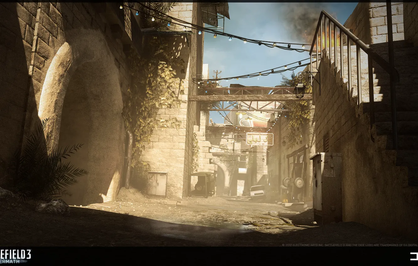 Photo wallpaper the city, Battlefield 3, Aftermath, Premium